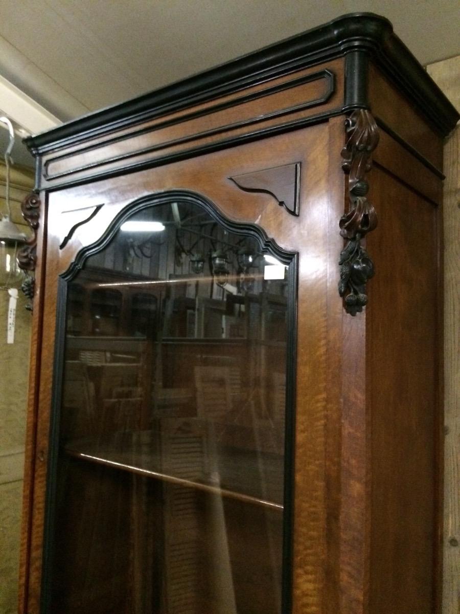 Old showcase Antique glass cabinet