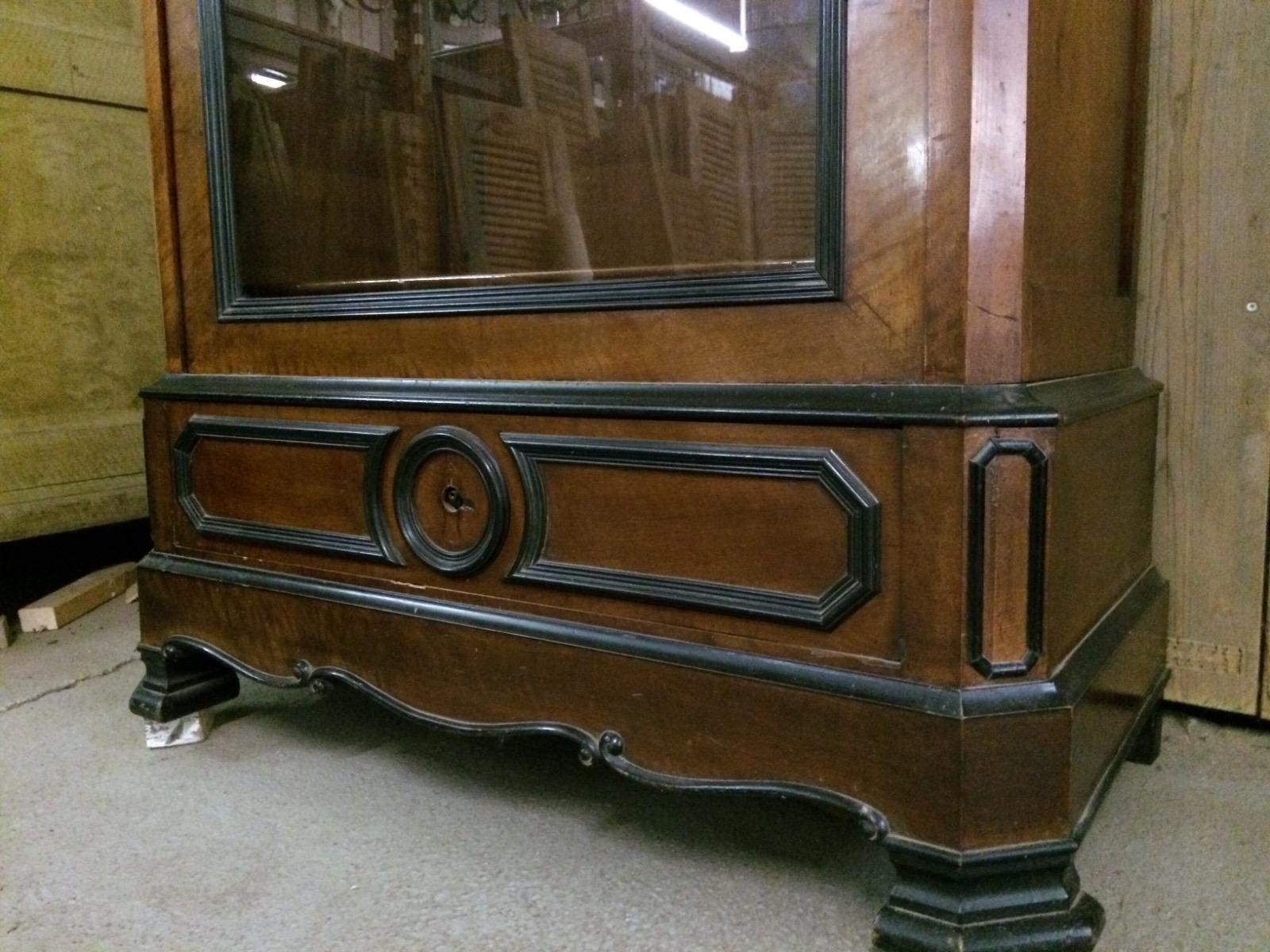 Old showcase Antique glass cabinet