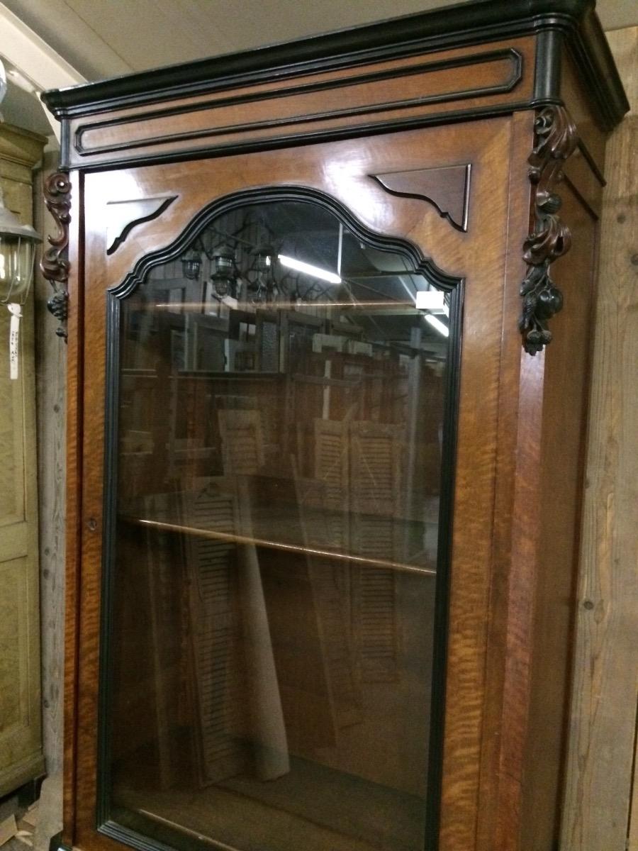 Old showcase Antique glass cabinet
