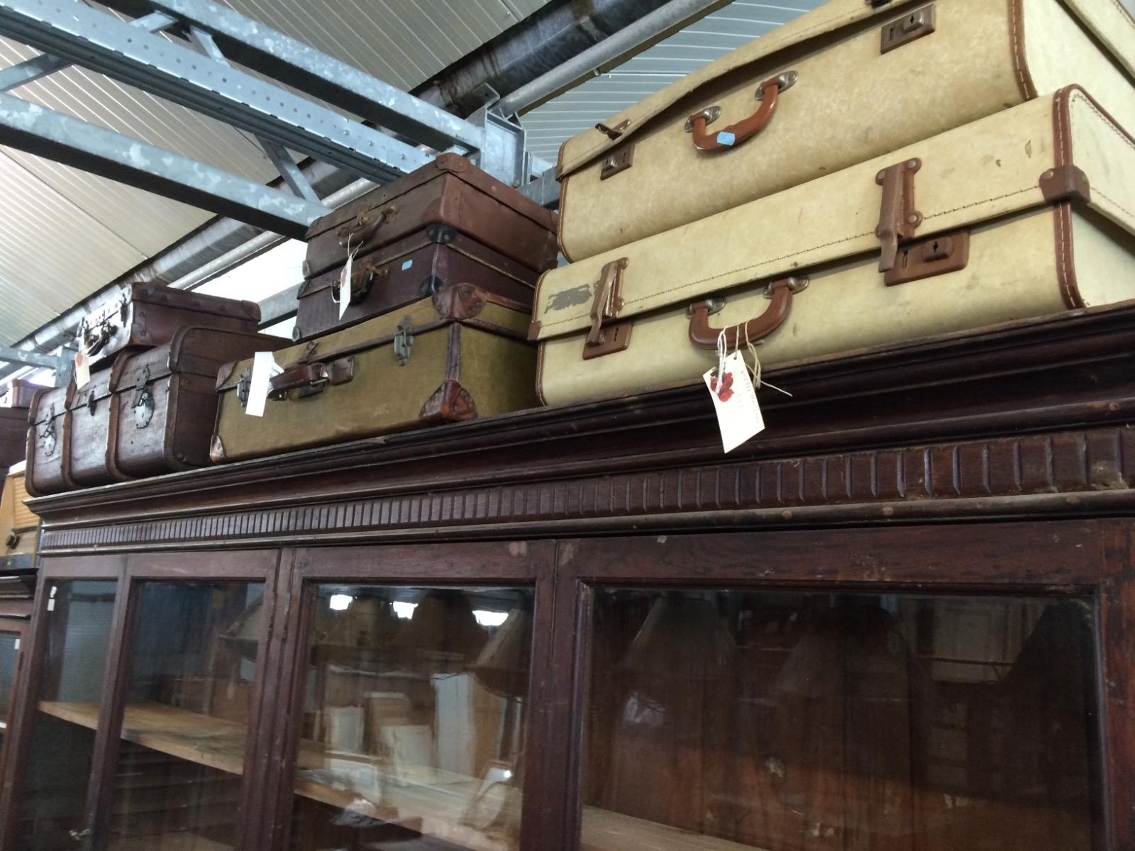 Old suitcase Antique trunk