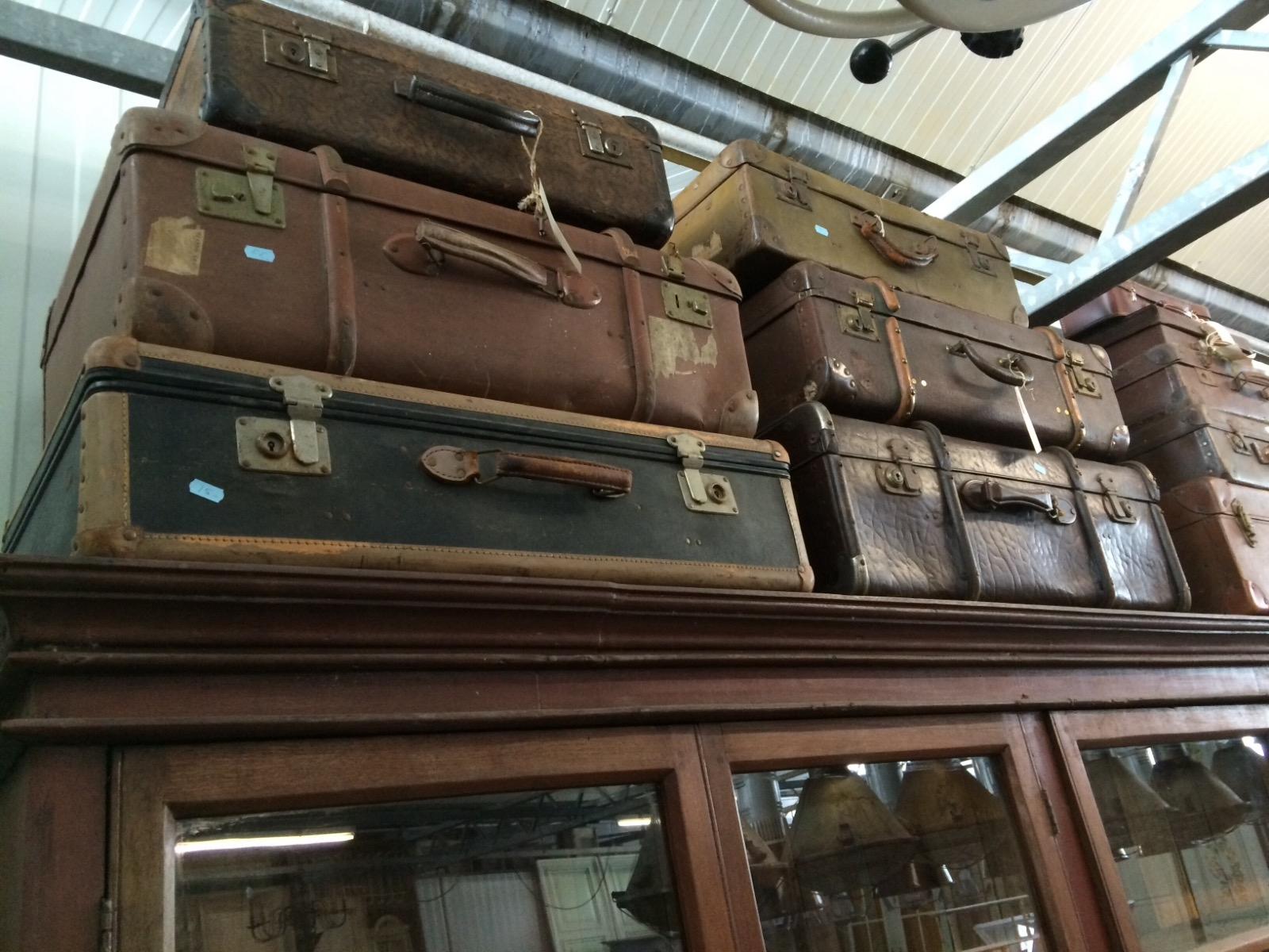 Old suitcase Antique trunk