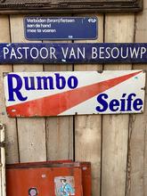 Reclamebord Rumbo Seífe stijl in ijzer,