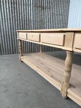 Reproductietafel oud eikenhout stijl in hout , 20e eeuw