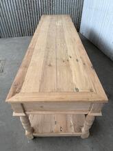Reproductietafel oud eikenhout stijl in hout , 20e eeuw