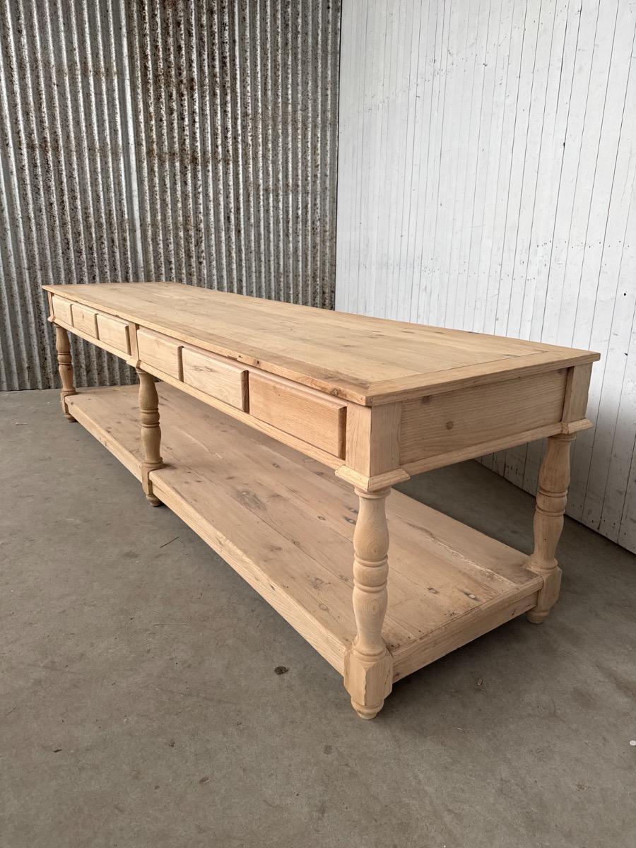 Reproduction table old oak wood