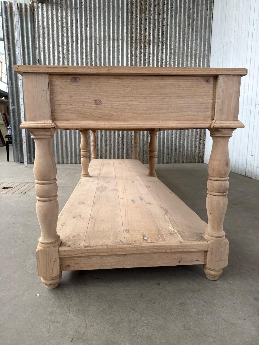 Reproduction table old oak wood