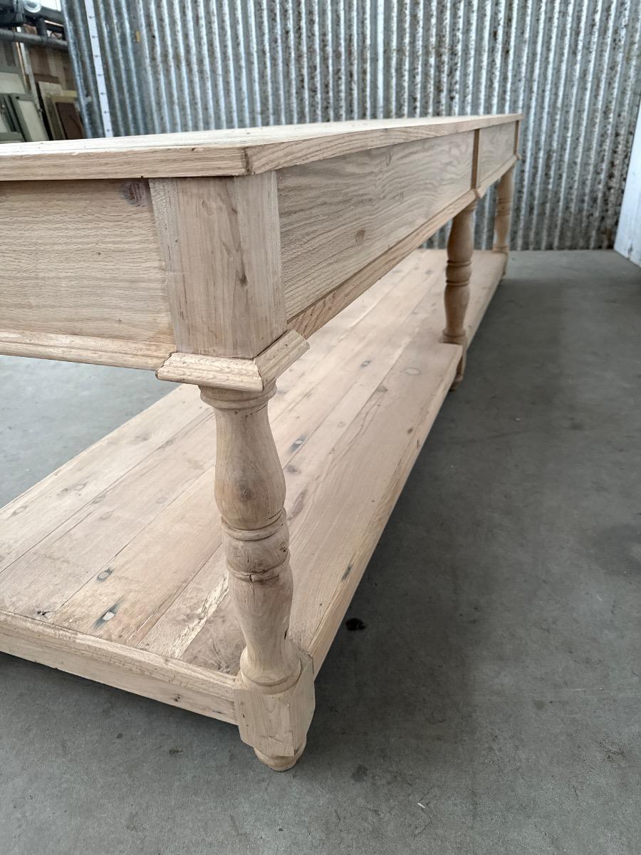 Reproduction table old oak wood