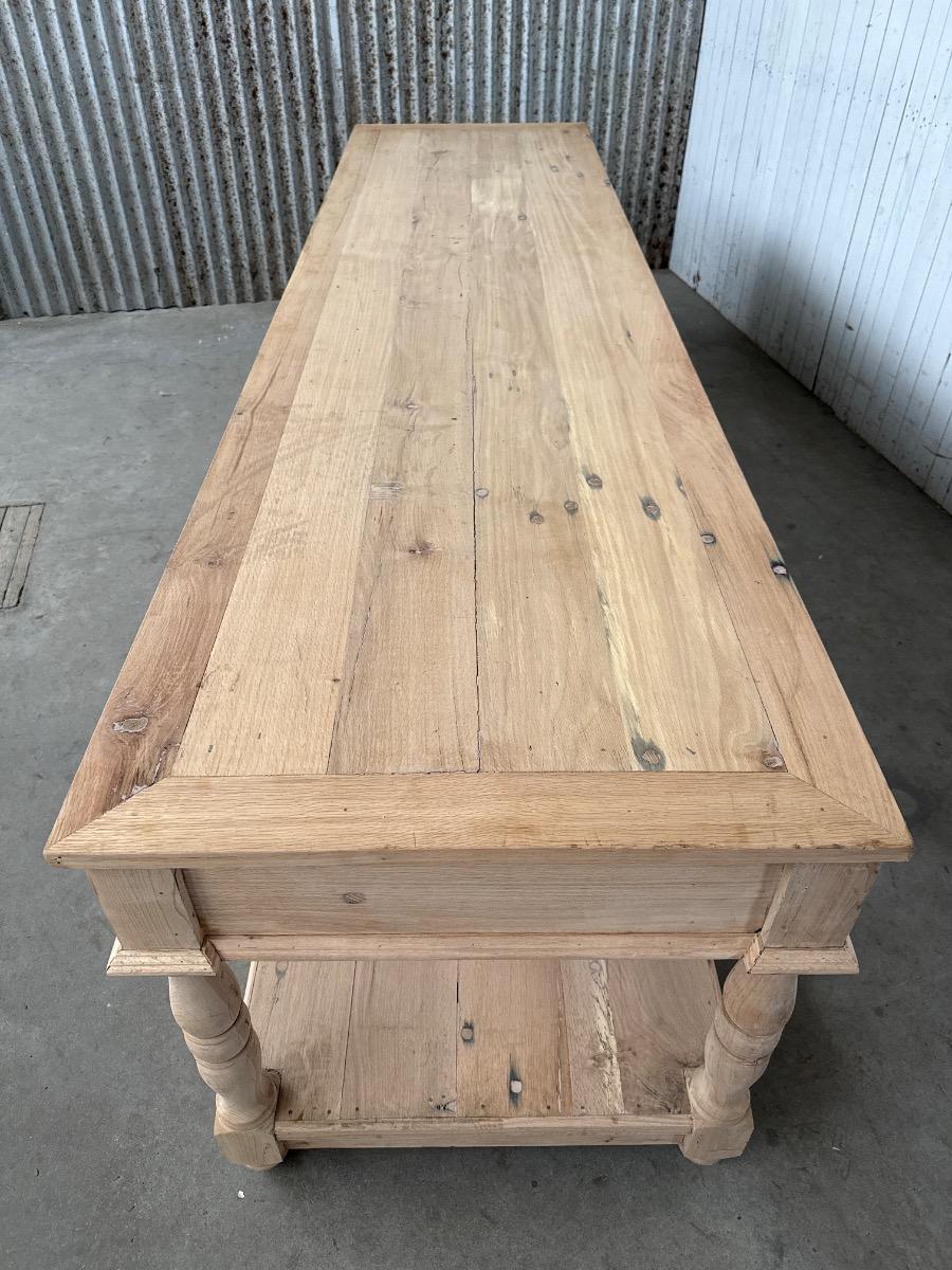 Reproduction table old oak wood