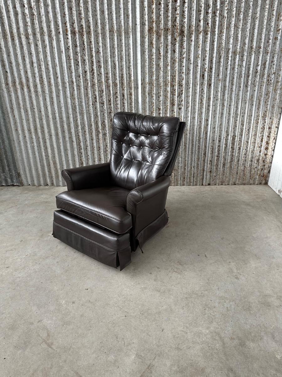 Rocking chair leather 