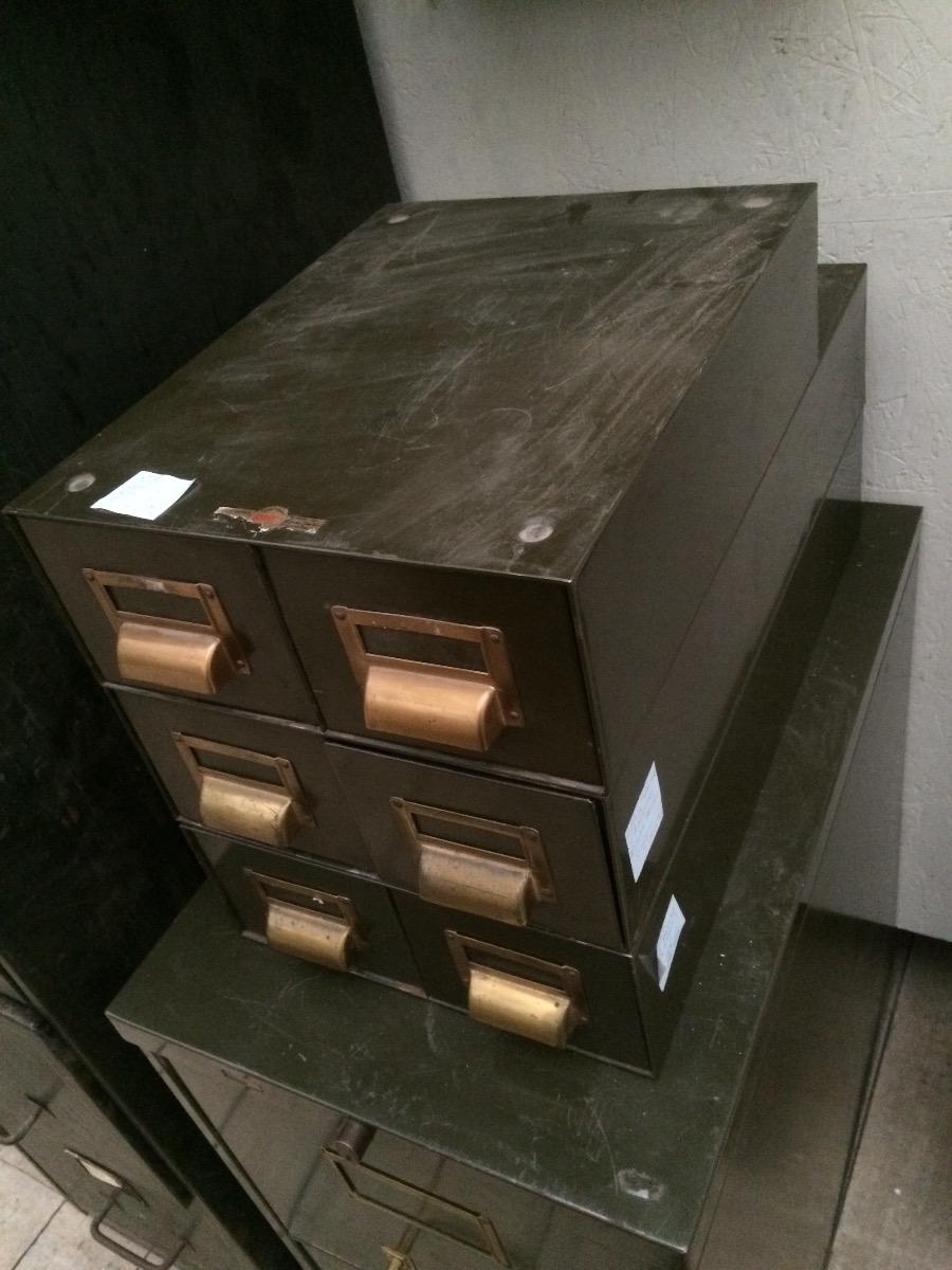 Roneo old office iron chest of drawers