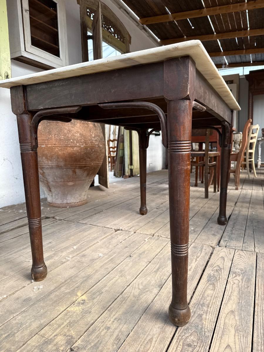 Table with marble top
