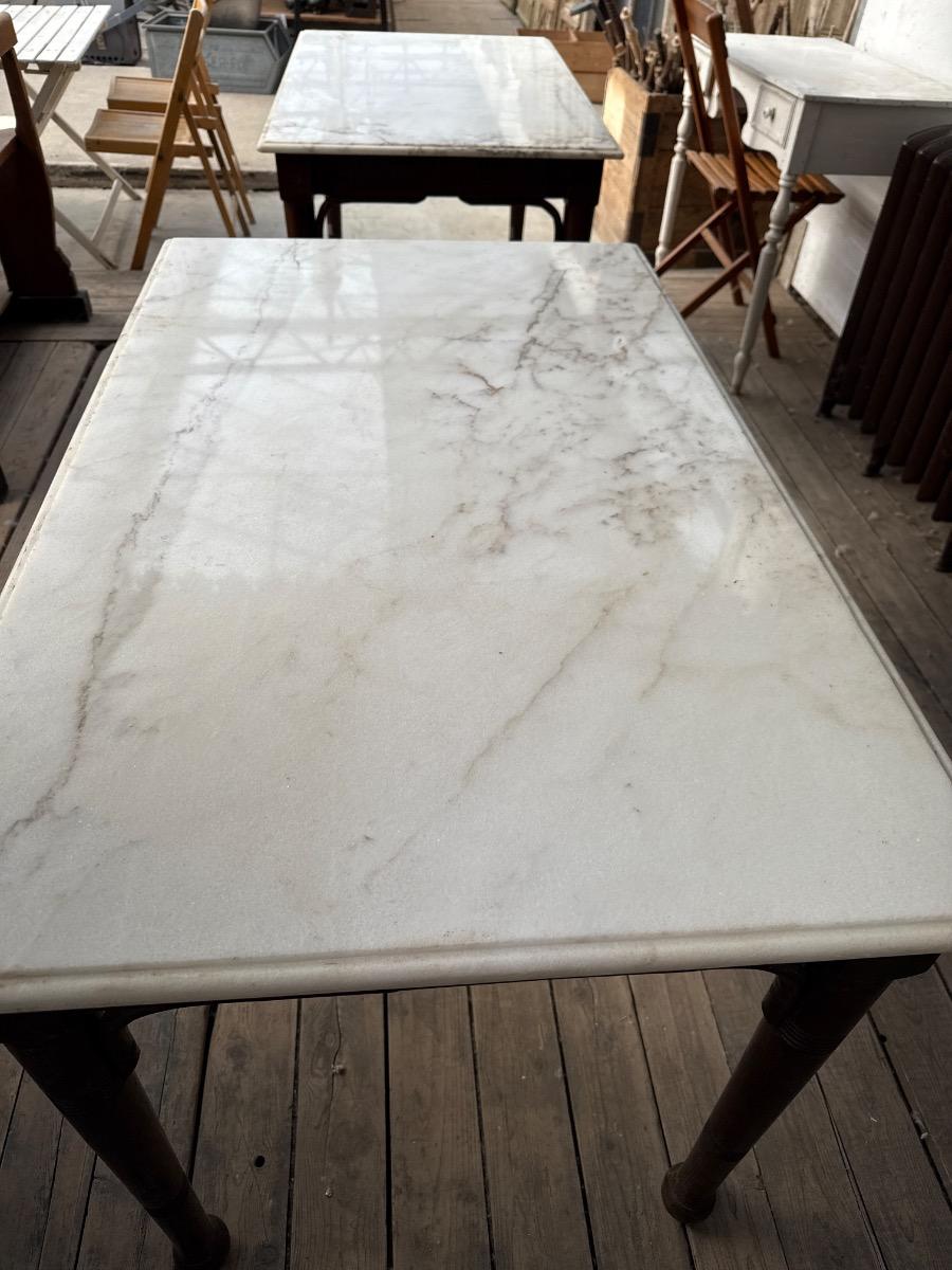 Table with marble top