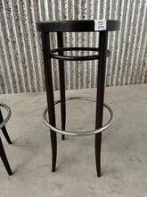 Kruk Thonet vintage stijl in Hout en webbing,