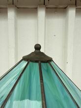 Glas in lood tafellamp groen Tiffany stijl in glass, 1920