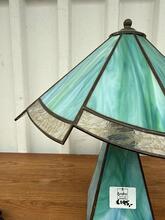 Tiffany style Stained glass table lamp in glass  1920