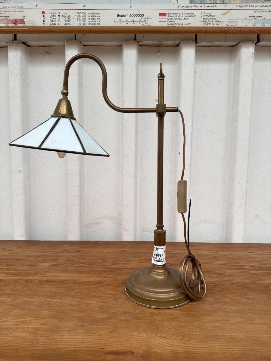Tiffany Vintage brass bureaulamp