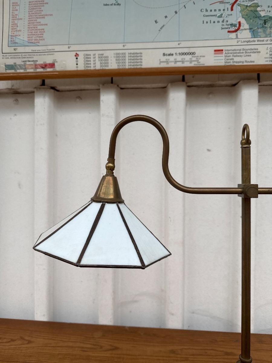Tiffany Vintage brass bureaulamp
