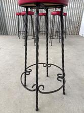 Bar krukken Vintage  stijl in hout en ijzer, Europa  20e eeuws
