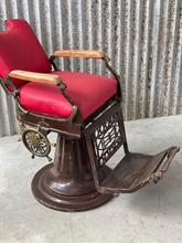 Vintage style Vintage barber chairs in iron