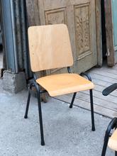 Vintage style Chairs in Wood and iron, European 20th century