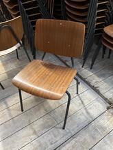 Vintage style Chairs in wood and iron, Europe 20e eeuw