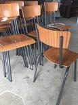 Vintage style Chairs in Wood and iron, European 20th century