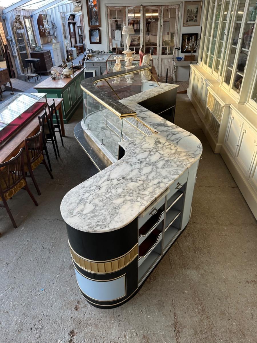 Vintage Glass counter shopfitting