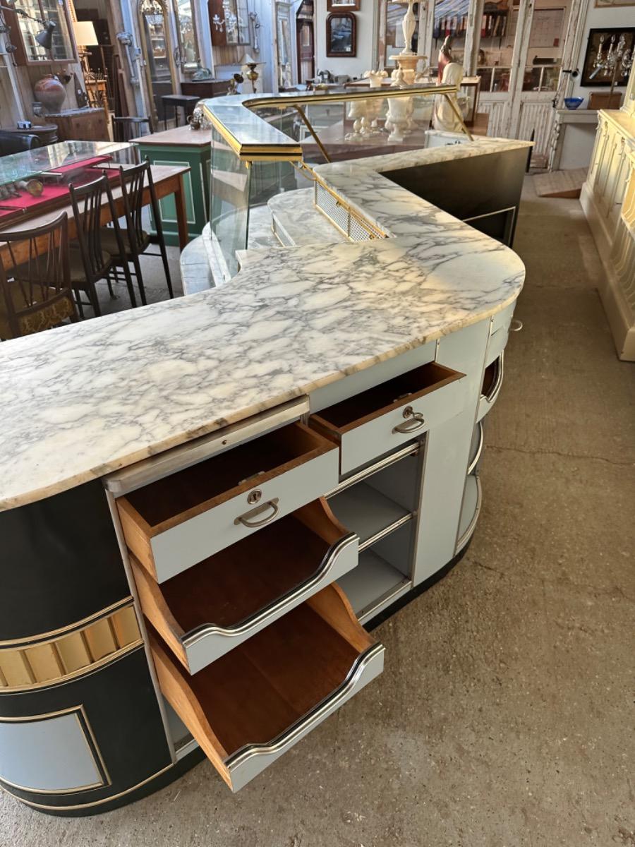 Vintage Glass counter shopfitting