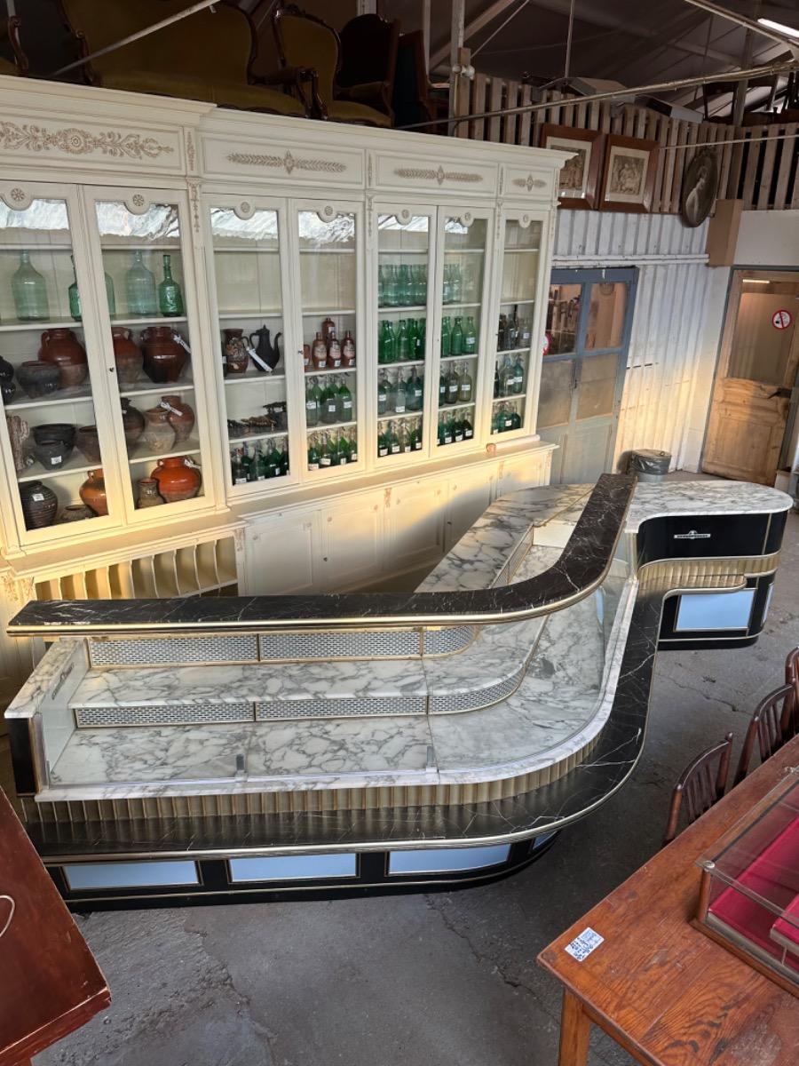 Vintage Glass counter shopfitting