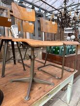 School stoel Vintage  stijl in hout en metaal, Europa