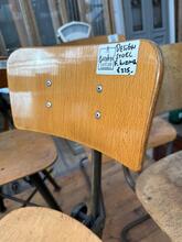 School stoel Vintage  stijl in hout en metaal, Europa