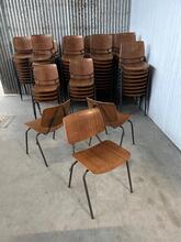 Stoelen Vintage stijl in hout en ijzer, Europa 20e eeuw