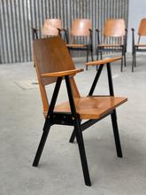 Stoelen Vintage stijl in hout, holland Mid century