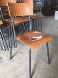 Stoelen Vintage stijl in Hout en ijzer, Europa 20e eeuws