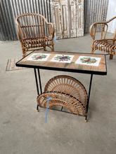 Vintage tafel Vintage stijl in hout,