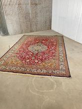 Vintage handgeknoopt tapijt groot Vintage Mid century