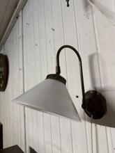 Vintage style Wall lamps in Brass and glas