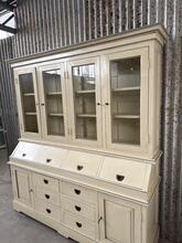 Winkelkast Vintage  stijl in hout en glas, Europa  20e eeuws