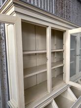 Winkelkast Vintage  stijl in hout en glas, Europa  20e eeuws