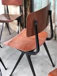 Design style Chairs in Iron and wood, Dutch Mid-century