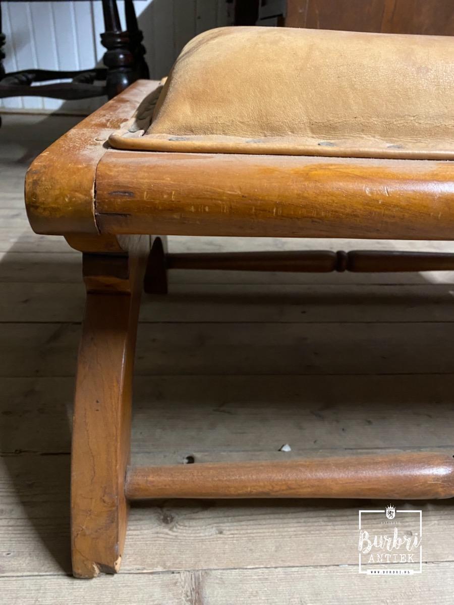dubbele ader winter Antique pouf - Antieke meubels - Burbri