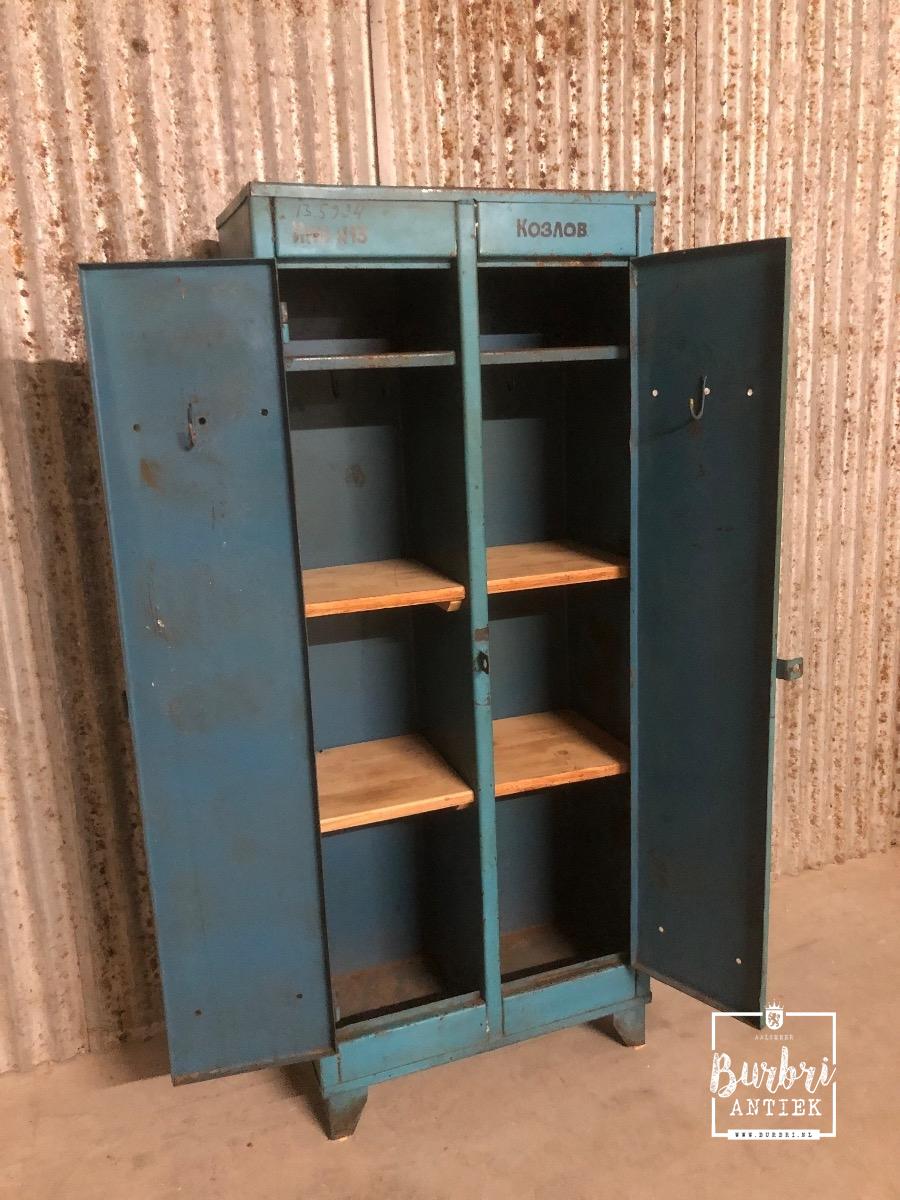 Industrial Blue Locker Industrieel Burbri